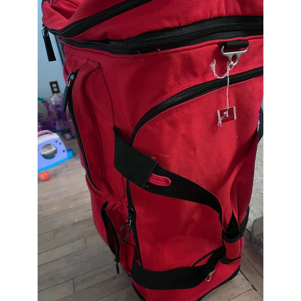 Vintage Marlboro Adventure Team 5 Piece Luggage Set Red Duffel Backpack Bag OS